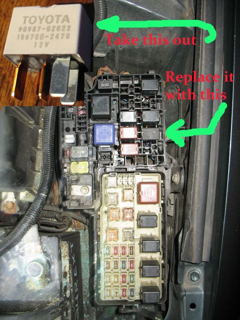 2004 Toyota matrix radio fuse